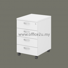 Q-YMP4-WH MOBILE PEDESTAL 4-DRAWERS (4D)